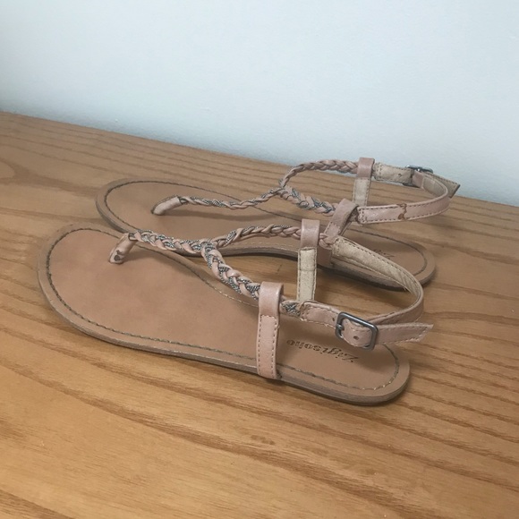 [Zigi Soho] Beige Chain Braided Sandals - Picture 2 of 6